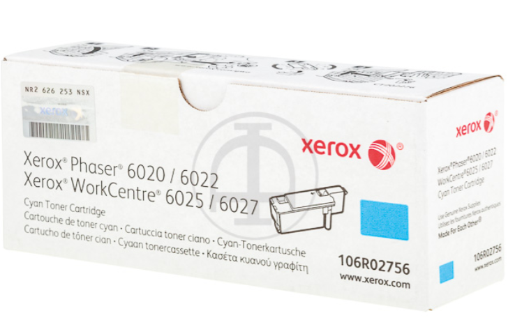 106R2756 XEROX PH6020 TONER CYAN 1000PAGES